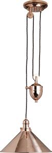 Lampada a sospensione Provence in rame lucido, 1xE27x100W, metallo, dimensioni: 23x37x37 cm, IP20, Elstead