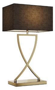 Lucande lampada da tavolo Evaine, ottone/nero, 66 cm, E27