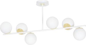 LAMPADA DA SOFFITTO Emibig 6xE14 40W FLOKI 6 BIANCO-ORO 1023/6