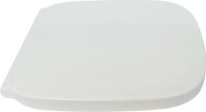 Sedile WC Ramm compatibile con Roca Debba, realizzato in duroplast antibatterico, con cerniera in metallo
