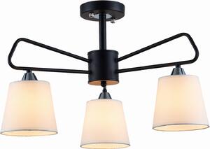 Lampada a sospensione MORLEY bianco e nero 3xE14x60W in metallo, dimensioni: 36,5x58,5x58,5 cm, IP20, Candellux
