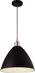 Lampada a sospensione WATSO bianco-nero-ottone 1xE27x60W metallo dim.: 135x35x35 cm IP20 Kaja