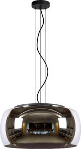 OLIVIA 3xE27 40W Lucide moderna lampada a sospensione in vetro grigio