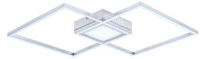 Lampada da soffitto a LED Sirius 40W 4000K 2390lm in metallo cromato bianco, dimensioni: 5x65x42,5 cm, IP20, Rabalux
