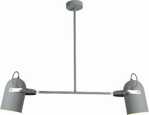 Lampada a sospensione GRAY grigia 2xE27x40W in metallo, dimensioni: 65x92x15 cm, IP20, Candellux