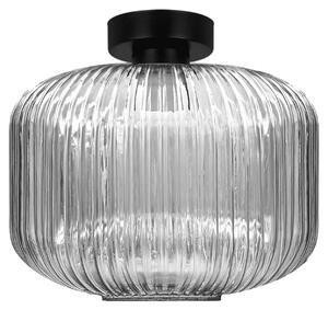 Lampada a sospensione CAMPO nera 1xE27x20W in vetro, dimensioni: 29x30x30 cm, IP20, Kaja