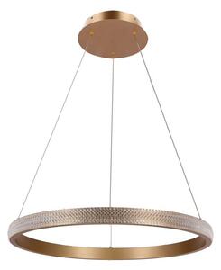 Lampada a sospensione LED Hashim oro-trasparente 34W, bianco neutro 2800 lm, alluminio, dimensioni: 115x60x60 cm, IP20, Candellux