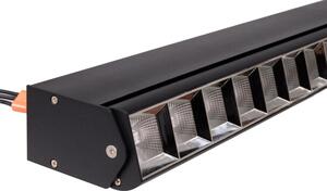 Lampada da soffitto a LED FLEX 30W 3000K 2710 lm in alluminio nero, dimensioni: 8x115x5 cm, IP20, Maxlight