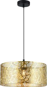 Lampada a sospensione Blossom oro-nera 1xE27x40W in metallo, dimensioni: 150x40x40 cm, IP20, Milagro