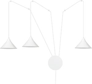 Lampadario Emibig 3xE27 60W ABRAMO 3 BIANCO 159/3