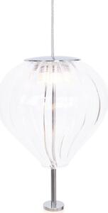 Lampada a sospensione LED PALLONCINI bianca 6W, bianco caldo, 480 lm, metallo, dimensioni: 180x12x12 cm, IP20, Maxlight