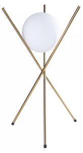 Lampada da tavolo a tre gambe XENA in ottone e bianco, 1xE27x20W, metallo, dimensioni: 60x35x35 cm, IP20, Maxlight