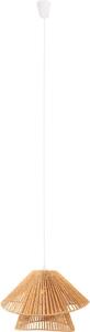 Lampada a sospensione AMALFI marrone e bianca 1xE27x15W in carta, dimensioni: 165x45x45 cm, IP20, Maxlight