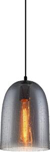 Lampada a sospensione Tabby nera 1xE27x40W in vetro, dimensioni: 110x17,5x17,5 cm, IP20, Italux