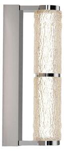 Applique a LED LOVE cromata 14 W, luce calda 350 lm, acrilico, dimensioni: 31 x 6 x 12,5 cm, IP20, Maxlight
