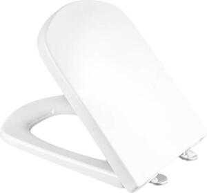 Sedile WC Ramm compatibile con Roca Hall, bianco, chiusura ammortizzata