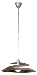 Lampada a Sospensione Aragon in Metallo e Vetro Bronzo, Attacco E27 60W, Design Moderno ed Elegante per Interni IP20, Diametro 53 cm