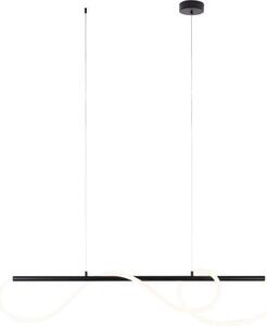 Lampada a sospensione LED LAGUNA nera 30W, bianco caldo, 2658 lm, metallo, dimensioni: 150x135x2,5 cm, IP20, Maxlight
