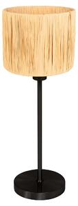 Mexlite - lampada da tavolo - Noor - naturale nero - metallo alghe marine - lampada da comodino - E27 - 4421ZW