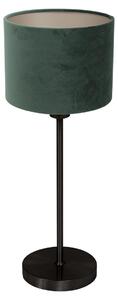 Mexlite - lampada da tavolo - Noor - verde nero - metallo tessile - lampada da comodino - E27 - 4427ZW