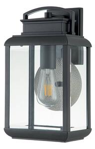Applique da esterno Byron grafite 1xE27x60W in alluminio, dimensioni: 36,8x20,3x17,8 cm, IP44, Quoizel