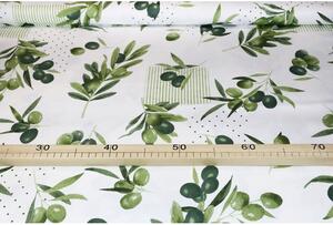 Tessuto cotone al metro - Olive, h. 140 cm