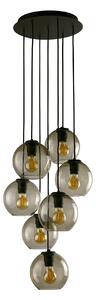 Lampadario VETRO nero 7xE27x60W in vetro, dimensioni: 150x34x34 cm, IP20, Nowodvorski Lighting