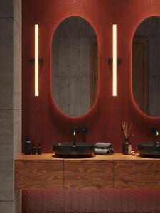 Applique LED a tubo luminoso THORA bianco e nero 18 W, luce calda 1200 lm, metallo, dimensioni: 90 x 16 x 8,5 cm, IP44, Maxlight