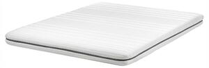 BELIANI Materasso in schiuma bianco 160 x 200 cm tessuto poliestere sfoderabile con cerniera per letto matrimoniale medio duro