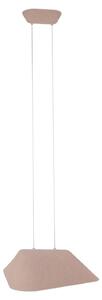 Lampada a sospensione LED in feltro CARBON grigio crema 8W luce calda 420 lm feltro dim.: 220x50x55 cm IP20 Maxlight