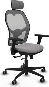 Sedia da ufficio con poggiatesta, modello Jorquera Piqueras y Crespo 3D036G2, colore grigio
