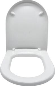 Sedile WC Ramm compatibile con Jika Mio, realizzato in duroplast antibatterico, con cerniera in metallo
