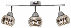 Lampada a sospensione FORT cromata 3xE14x10W in vetro, dimensioni: 19x61x9 cm, IP20, Candellux