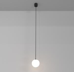 Lampada a sospensione Maytoni Luna, bianco/nero, LED 4000K, alluminio, IP20, a risparmio energetico