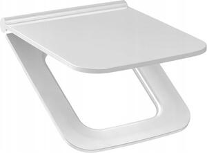 Sedile WC Ramm compatibile con Cersanit Como, realizzato in duroplast antibatterico, con cerniera in metallo