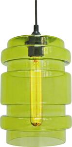 Lampada a sospensione DECORADO nero-verde 1xE27x60W in vetro, dimensioni: 110x17x17 cm, IP20, Candellux
