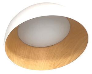 Lampada da soffitto a LED TRENTO - 18 W, 4000 K (bianco diurno), 35 cm, rotonda, marrone/bianca