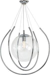 Lampada a sospensione FROM CHROM cromata 1xE27x60W vetro, dimensioni: 90x55x55 cm, IP20, Aldex