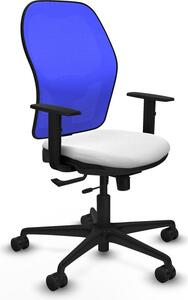 Sedia da ufficio Jorquera Piqueras y Crespo, modello 1D036N0, colore bianco