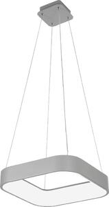 Rabalux 3927 lampada a sospensione Adeline, 28W, 1800lm, grigio-bianco, minimal, dimmerabile, 45cm