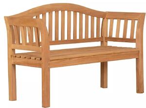Panchina da giardino Wave Teak 120 cm