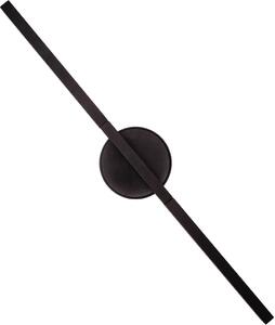 Applique a LED MERANO nera 10W, bianco caldo, 870 lm, alluminio, dimensioni: 45x8x8 cm, IP20, Maxlight
