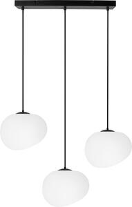 Lampada a sospensione STONES bianco e nero 3xE27x40W in metallo, dimensioni: 120x58x20 cm, IP20, Candellux
