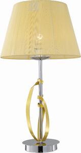 Lampada da tavolo DIVA cromata oro-giallo 1xE27x60W metallo, dimensioni: 50x23x23 cm, IP20, Candellux