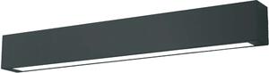 Lampada da soffitto a LED Ibros 18W 3000K 1140lm in metallo nero, dimensioni: 8x63x5,5 cm, IP44, Light Prestige