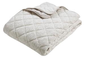 Copriletto beige con rivestimento trapuntato 240x260 cm Corded Leaves – Catherine Lansfield