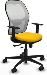 Sedia da ufficio Jorquera Piqueras y Crespo, modello 1D036N0, colore giallo