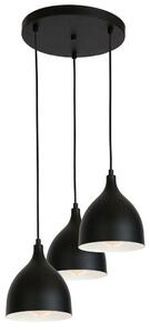 Luminex lampada a sospensione "Nanu" in metallo nero