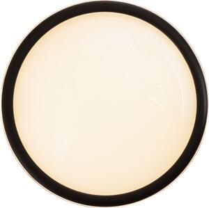Plafoniera LED rotonda LOTTO bianco-nera 50W, bianco caldo 2500 lm, metallo, dimensioni: 14x48x48 cm, IP20, Maxlight