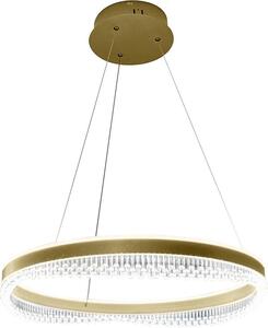 Lampada a sospensione moderna dorata, anello decorativo, Ø60 cm, colore neutro, LED, 52 W, PRECIOSA Milagro